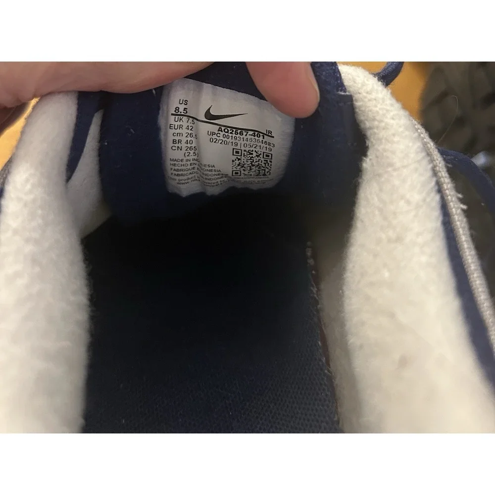 Nike Air Max Tailwind IV AQ2567-401 Men's Blue Navy‎ Silver Running Shoes 8.5